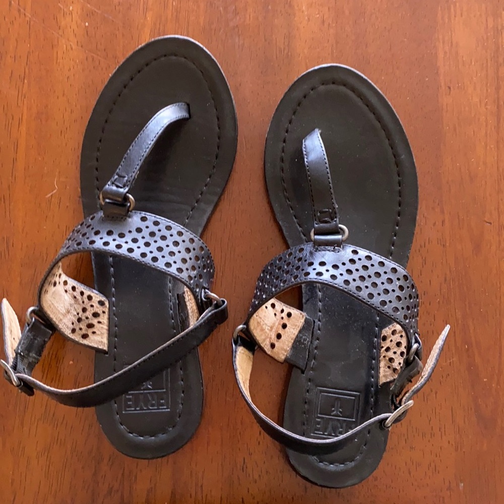 Frye Rachel Leather Slingback Sandal Sz 6